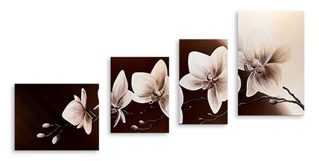 Модульная картина 4139 "Белая орхидея" фото 1