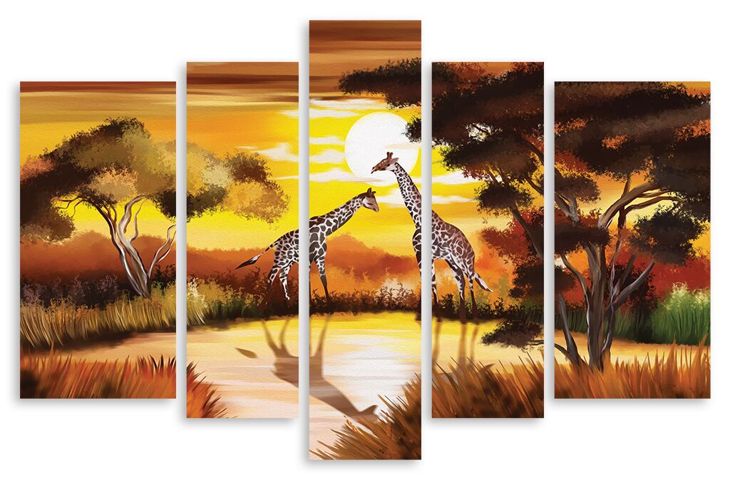 Модульная картина 2992 "Два жирафа" фото 1