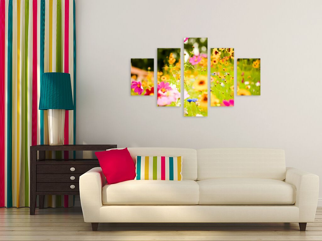 Модульная картина 1203 "Летние цветы" фото 3