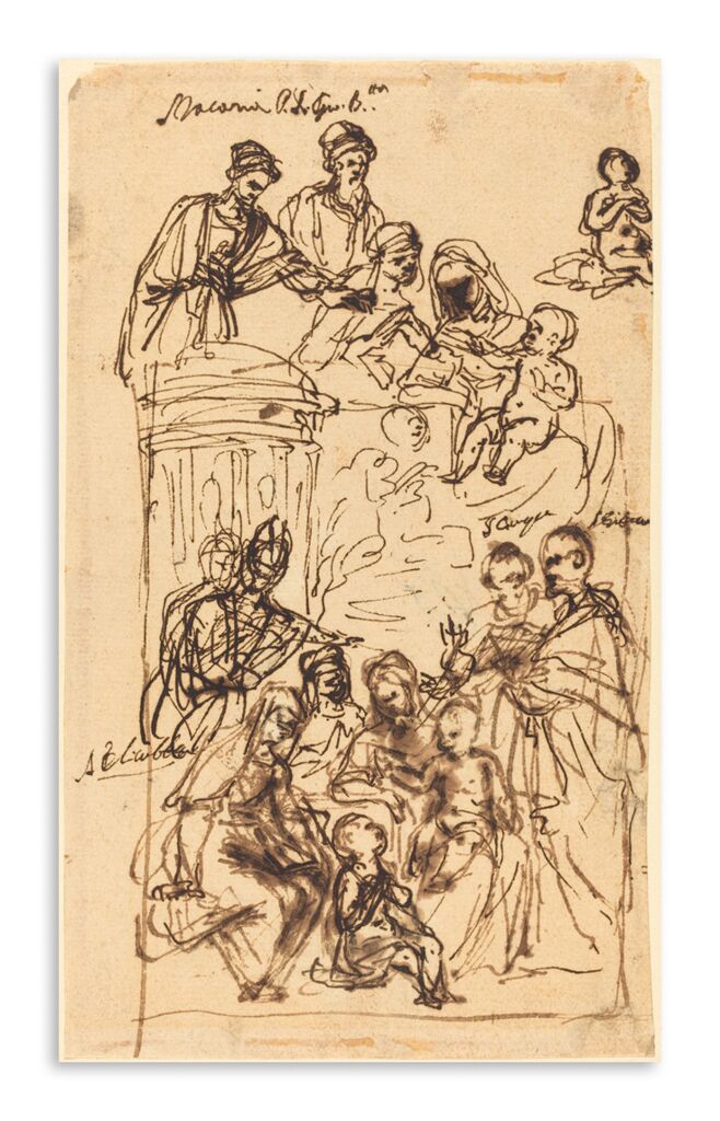 Репродукция 274 "Венецианский 17-й век. Мадонна с младенцем и святыми" фото 1