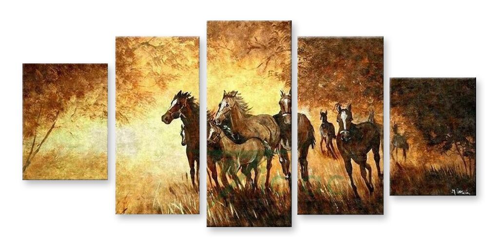 Модульная картина 1101 "Бегущие лошади" фото 1