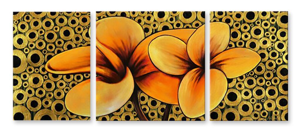 Модульная картина 1550 "Оранжевые орхидеи" фото 1