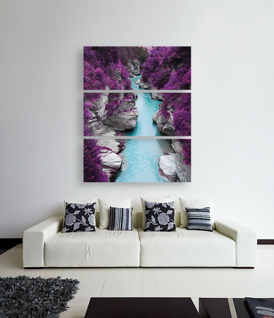 Модульная картина 259 "Фиолетовые берега" фото 3