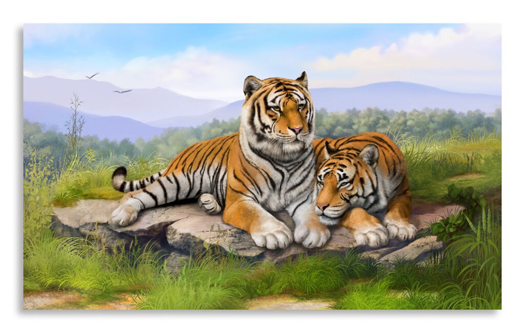 Постер  2720 "Уставшие тигры" фото 1