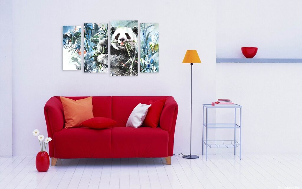 Модульная картина 1858 "Забавная панда" фото 4