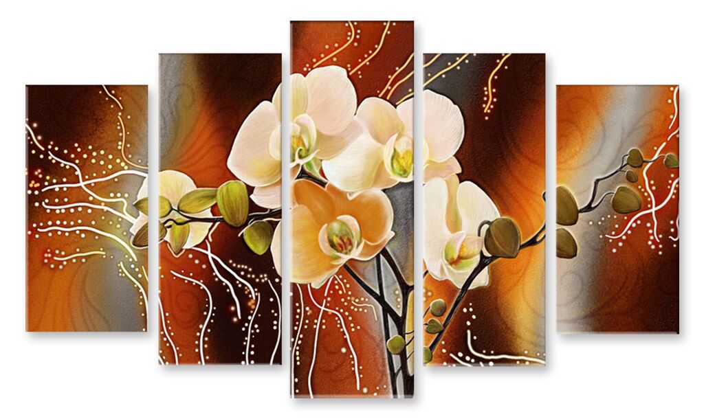 Модульная картина 1274 "Милые орхидеи" фото 1