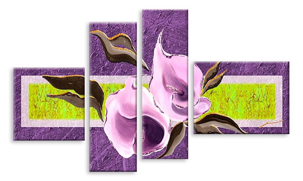 Модульная картина 4261 "Фиолетовые каллы" фото 1