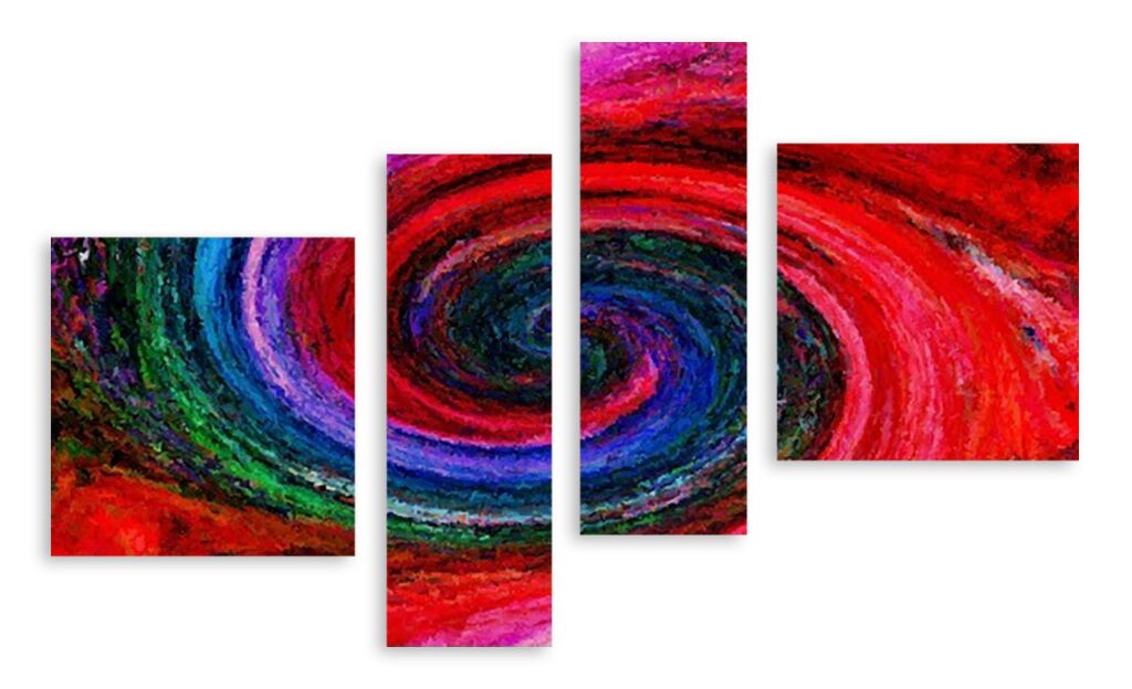 Модульная картина 3675 "Цветной круговорот" фото 1