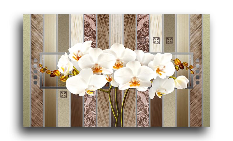 Постер 4917 "Белые орхидеи" фото 1