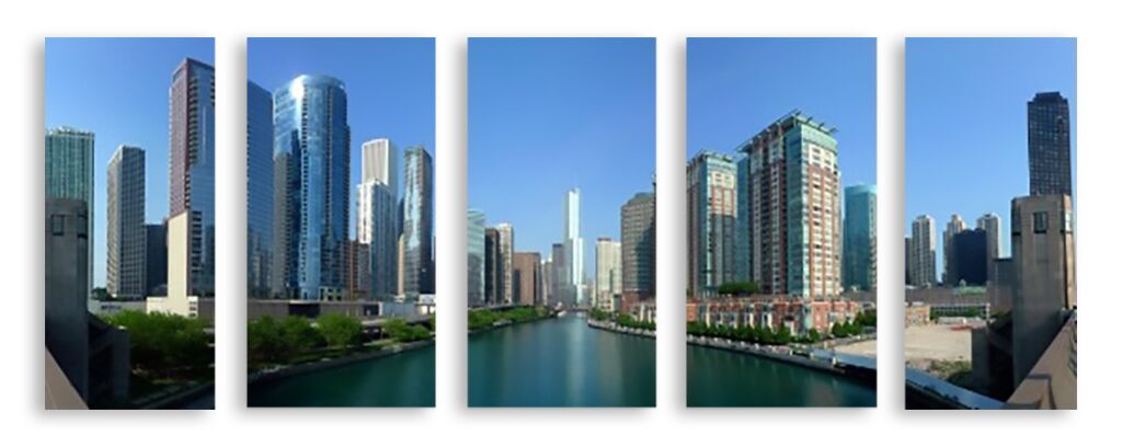 Модульная картина 3271 "Чикаго" фото 1