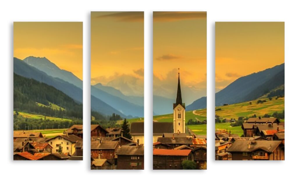 Модульная картина 3023 "Сказочная Швейцария" фото 1