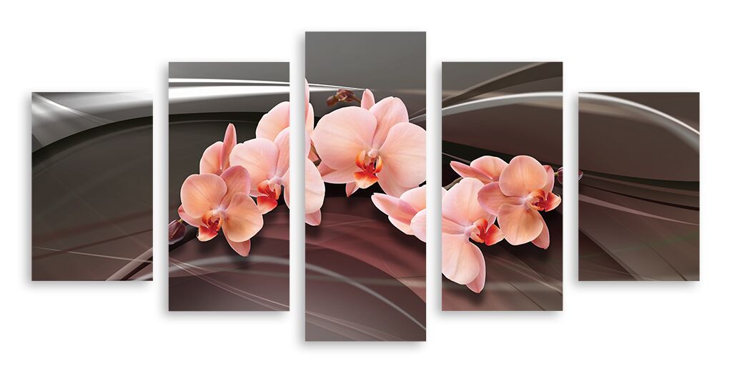 Модульная картина 4863 "Нежно-розовые орхидеи" фото 1
