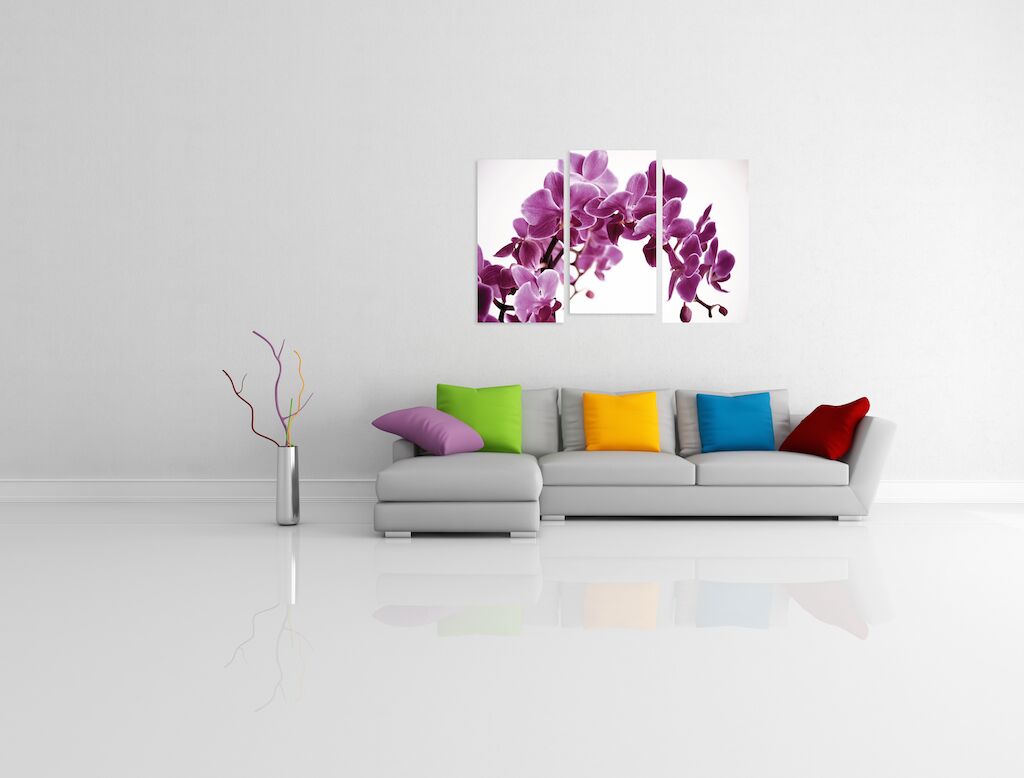 Модульная картина 228 "Фиолетовая орхидея" фото 4