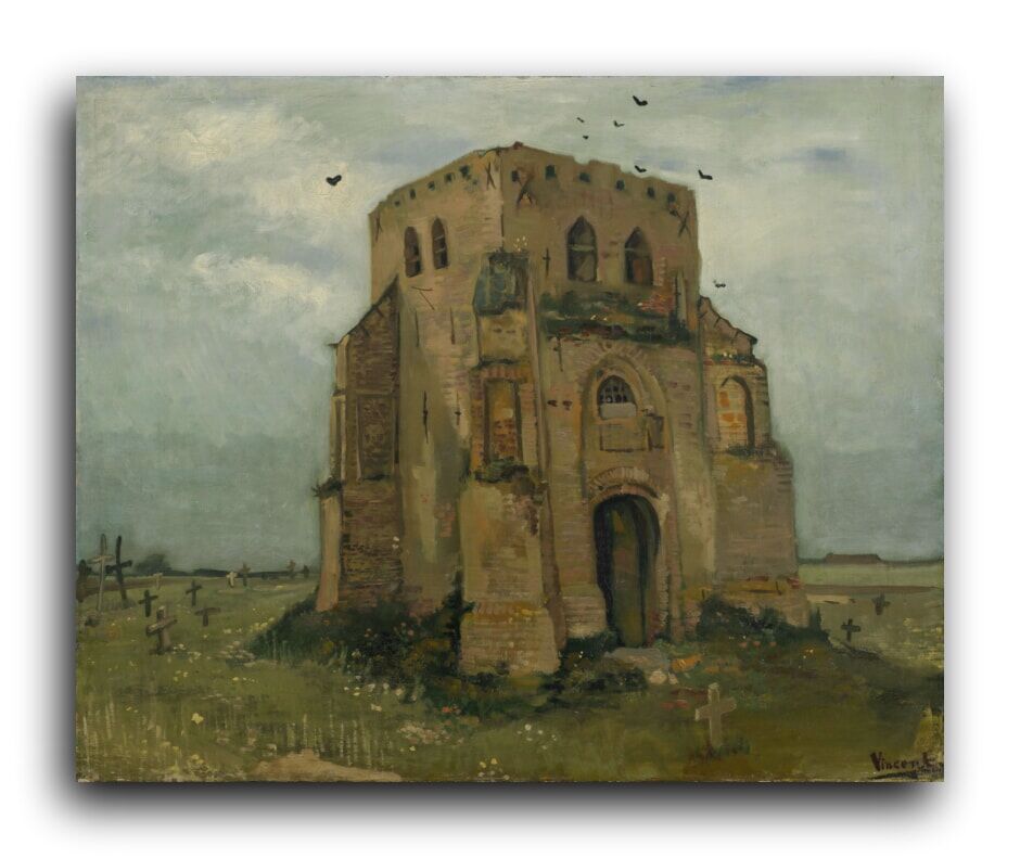 Репродукция 1564 "Старая церковная башня в Нюэнене (Old Church Tower at Nuenen)" фото 1