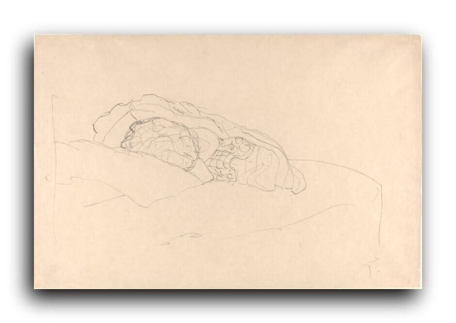 Репродукция 1250 "Кудрявая девушка на кровати (1916)" фото 1