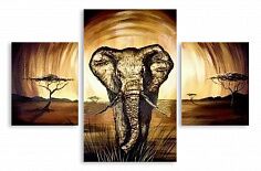 Модульная картина 2489 "Слон"
