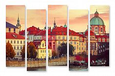 Модульная картина 1346 "Прага"
