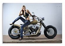 Постер 1964 "Девушка на мотоцикле"