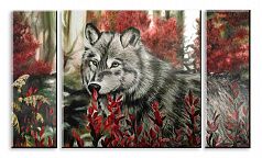 Модульная картина 4482 "Волк"